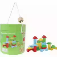 Spielmaus Bausteine in Trommel
