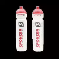 Bidon 1000ml Weiss Rot