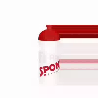 Bidon 500ml Transparent Rot