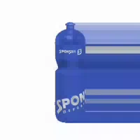 Bidon 750ml Blau Metallic Silber