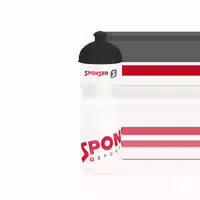 Bidon 750ml Transparent Schwarz