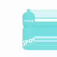 Bidon 750ml Türkis Weiss