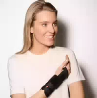 Sporlastic Manu Hit Classic Schwarz Handgelenkbandage 18cm
