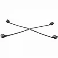 Sportsheets Sportsheets Velvet Noir Hogtie & Manschetten Bondage Set Schwarz