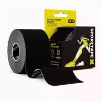 Sporttape Kinesiologie Tape 5cm X 5m Schwarz 1 st