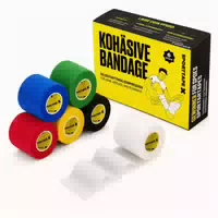 Sporttape Selbstklebender Verband 6 Rollen, 5 cm X 4,5 m Weiß 6 st