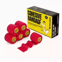 Sporttape Selbstklebender Verband 6 Rollen, 5 cm X 4,5 m Weiß 6 st