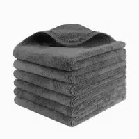 Spüllappen Microfaser Waschbar Saugfähig Küche Grau 30x30 30 1 st