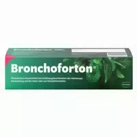 Bronchoforton Salbe – Erkältungssalbe mit Rein Pflanzlichen Wirkstoffen Löst Zähen Schleim, Erleichtert das Abhusten; mit Eukalyptus , Fichtennadel und Pfefferminzöl