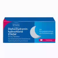 Diphenhydraminhydrochlorid Stada 50 mg Tabletten bei Schlafstörungen 20 st