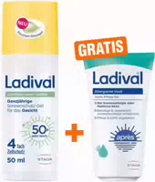 Ladival Gerötete Haut Getönt Sonnenschutz Gel Gesicht Lsf 50 : Sonnencreme, Anti Rötungen mit Farbkorrektur bei Neigung zu Rosacea, Couperose & Akne, Tönende Cc Cream, Lindert Irritationen und Kaschiert Unebenheiten, 50ml