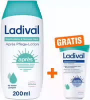 Ladival empfindliche & normale Haut après Pflege Lotion, after Sun repair für erwachsene & kinder Ab 6 Monaten geeignet, kühlt und Pflegt nach der Sonne, spendet Intensiv Feuchtigkeit, 200ml  