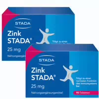 Zink Stada 25mg Doppelpack 2x90 St Tabletten