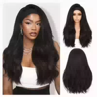 Stirnband Perücke Halbperücke Yaki Curly Klebefrei 1b 1 st