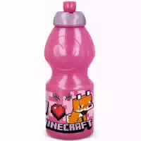 Minecraft Girls Line Flasche, Sportflasche