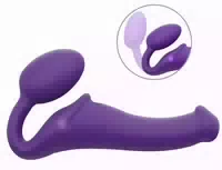 Strapless Strap On „vibrating Bendable“ mit 3 Motoren