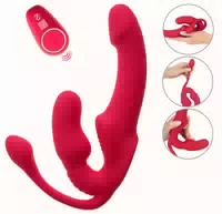 Strapless Strap On „triple Teaser Rc“ mit 3 Facher Vibration
