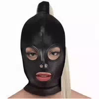 Strict Blonde Bondage Kapuzenmaske Mit Pferdeschwanz