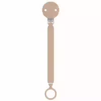 Suavinex Silikon Schnullerhalter 0 Monate und Mehr Modell : Taupe