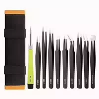 10pcs Esd Pinzetten Set Präzisions Anti Statik Edelstahl Lab 1 st