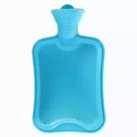 Wärmflasche ohne Bezug 2l Blau Naturkautschuk Bettflasche 1 st