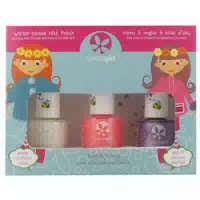 Suncoat Girl Kit 3 Abziehbarer Nagellack auf Wasserbasis 1 Blatt Aufkleber Farbe : Blau