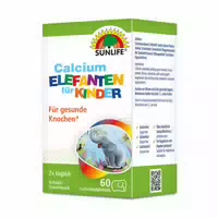 Sunlife Calcium Elefanten Kinder Lutschtabletten 60 G