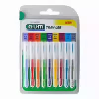 Gum Trav Ler Sortiment Interdentalbürste 9 St