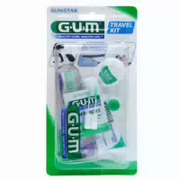Gum Travel Kit Zahnbürste Zahnseide Zahnpasta 1 st