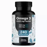 Omega 3 Fischöl 240 Softgel Kapseln Bloom Naturals 240 st