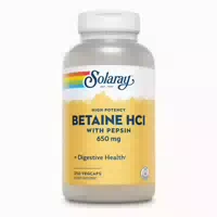 Betain Hcl 650 mg Pepsin Solaray Kapseln 100 st