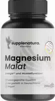 Supplenatura Rheinland Magnesium Malat Hochdosiert – 200 Tabletten, 300 mg Magnesium