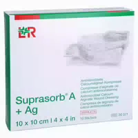 Suprasorb A Ag Antimik Cal Alginat Kompresse 10x10cm