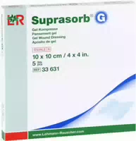 Suprasorb g Gelkompresse 10 X 10 cm 5 Stück