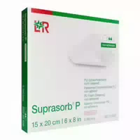 Suprasorb P Pu Schaumv 15x20 Cm Nicht Klebend 4 St Verband