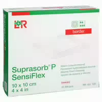 Suprasorb P Sensiflex Border Lite 10x10cm