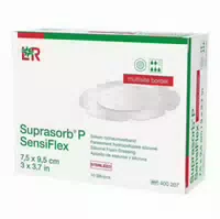 Suprasorb P Sensiflex Multisite Border 7,5x9,5cm 10 st