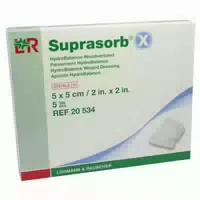 Suprasorb X Hydrobalance Wundverb 5x5 Cm 5 St Verband