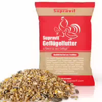 Supravit Geflügelkörnerfutter Ohne Gentechnik Körnermischung Für Geflügel, Hühner, Wachteln