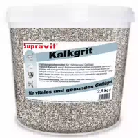 Supravit Kalkgrit für Hühner 2,5kg Futterkalk Hoher Anteil an Calcium für Starke Eierschalen