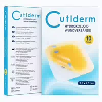 Cutiderm Hydrokolloid Wundauflagen Steril 7 5cm X 7 5cm 10 st