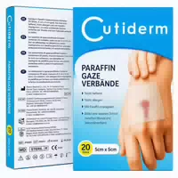 Cutiderm Sterile Paraffingaze Kompresse 10 cm X 20 cm 10 st
