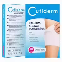 Cutiderm Wundkompresse, Kalziumalginat, Niedrig Haftend, 5 cm X 5 cm 10 st