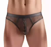 Netz String mit Stylischen Wetlook Details