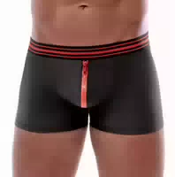 Pants im Mattlook mit Auffälligem Roten Reißverschluss