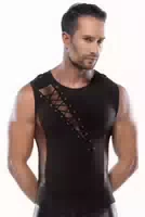 Shirt Mit Netz Einsätzen, Schnürung Und D Ringen