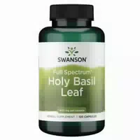 Swanson, Full Spectrum Holy Basil Leaf Heiliges Basilikum Blatt ,glutenfreie Kapseln