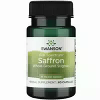 Swanson, Full Spectrum Saffron Safran , 15mg, aus Crocus Sativus, Hochdosiert,kapseln