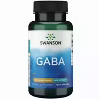 Swanson, Gaba, Glutenfreie Kapseln, 500mg Gaba Gamma Aminobuttersäure Je Dosis