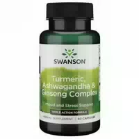 Swanson Kurkuma, Ashwagandha & Ginseng Komplex